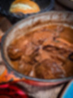 Flemish beef stew with fresh bread