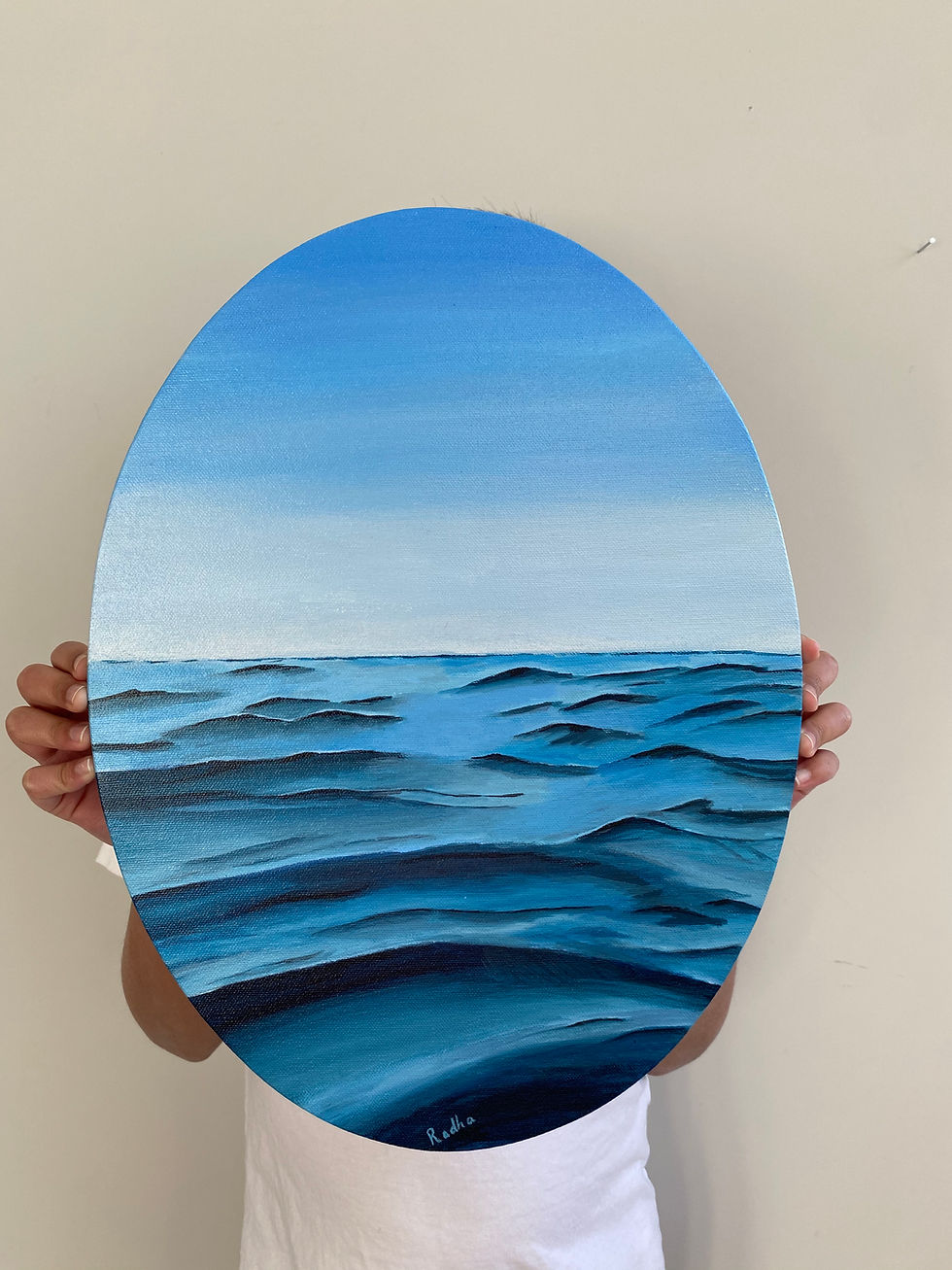 Thumbnail: Waves (12 x 16 oval)