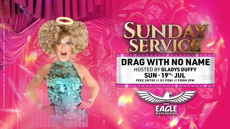 Drag With No Name does Sunday Service with Gladys Duffy