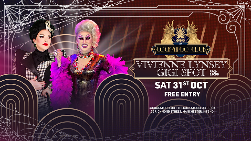 Halloween Cocktails & Cabaret with Vivienne Lynsey and Gigi Spot