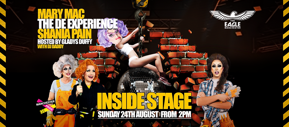 PRIDE25: Inside Stage (Sunday) with Mary Mac, The DE Experience & Shania Pain