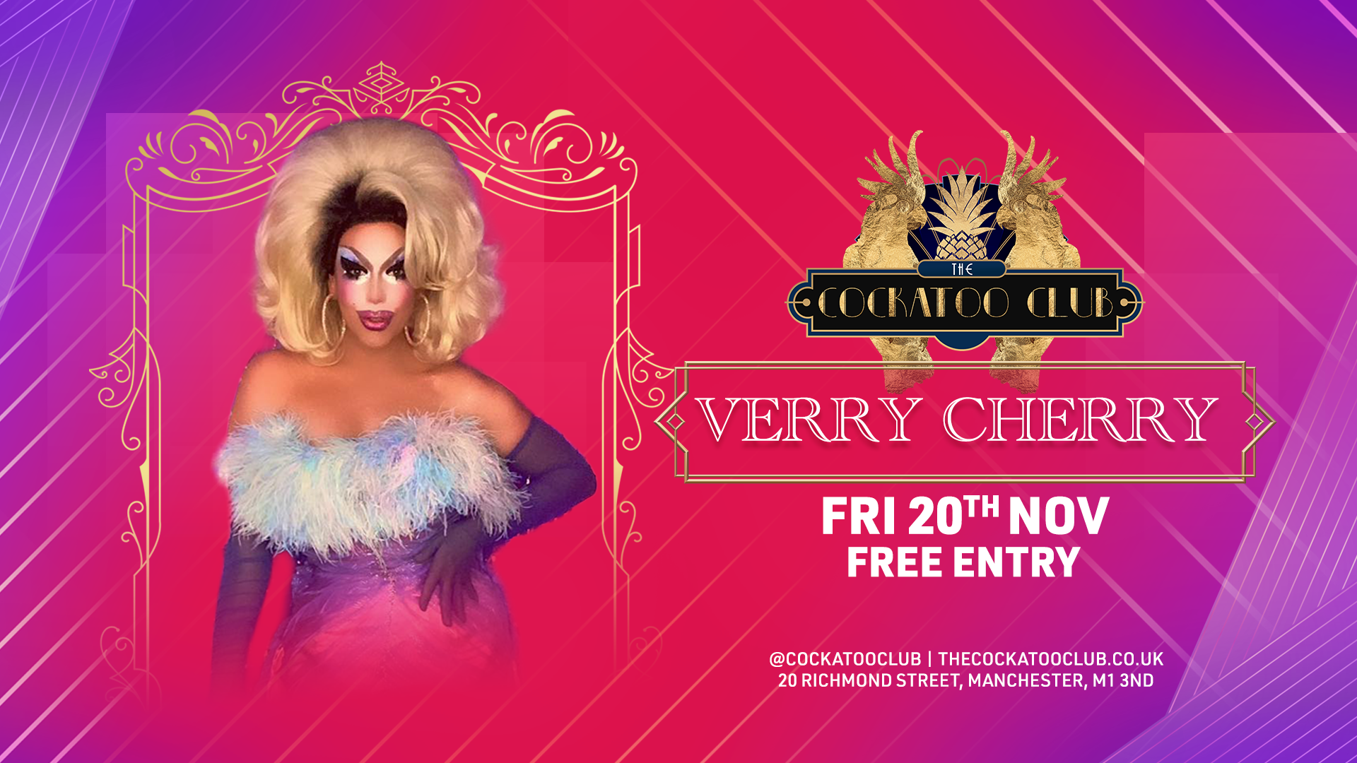 Cocktails & Cabaret with Portia Parker and Verry Cherry
