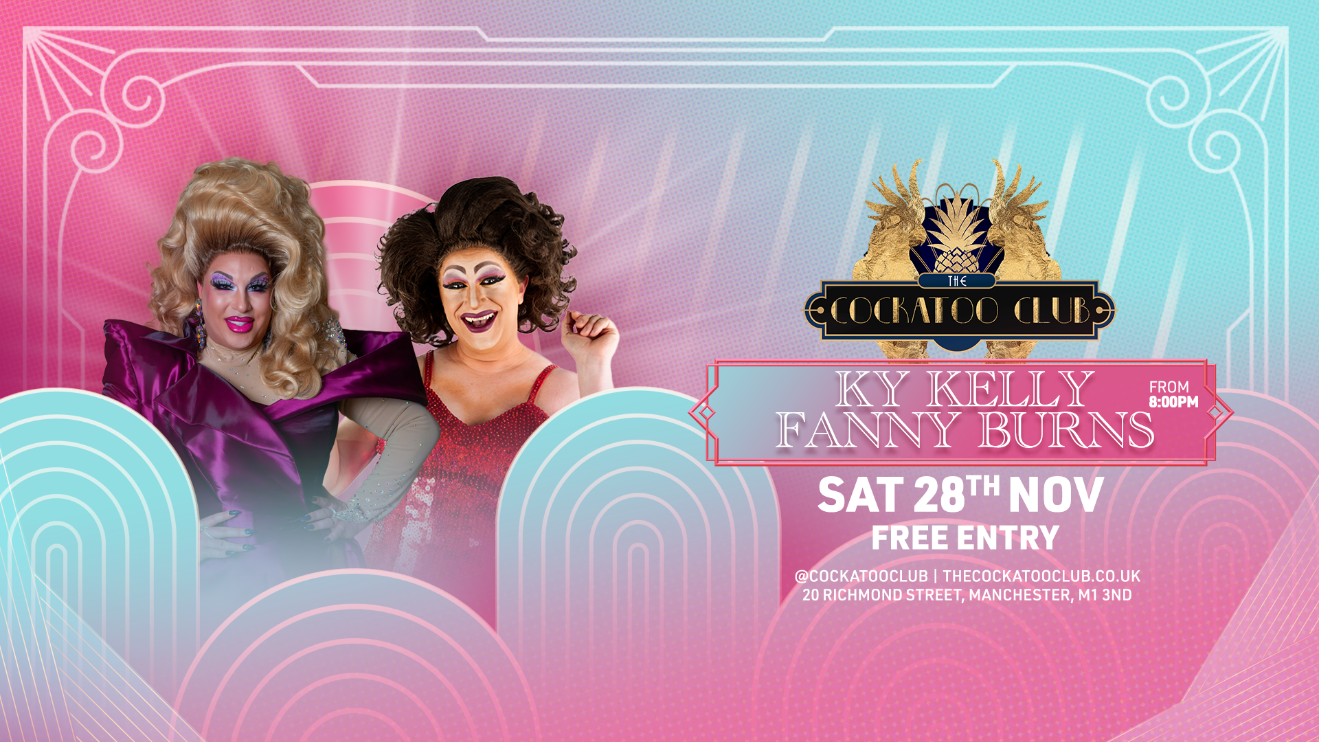 Cocktails & Cabaret with KY Kelly & Fanny Burns