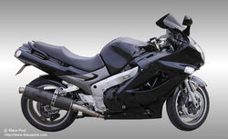 Preto lustroso da motocicleta 