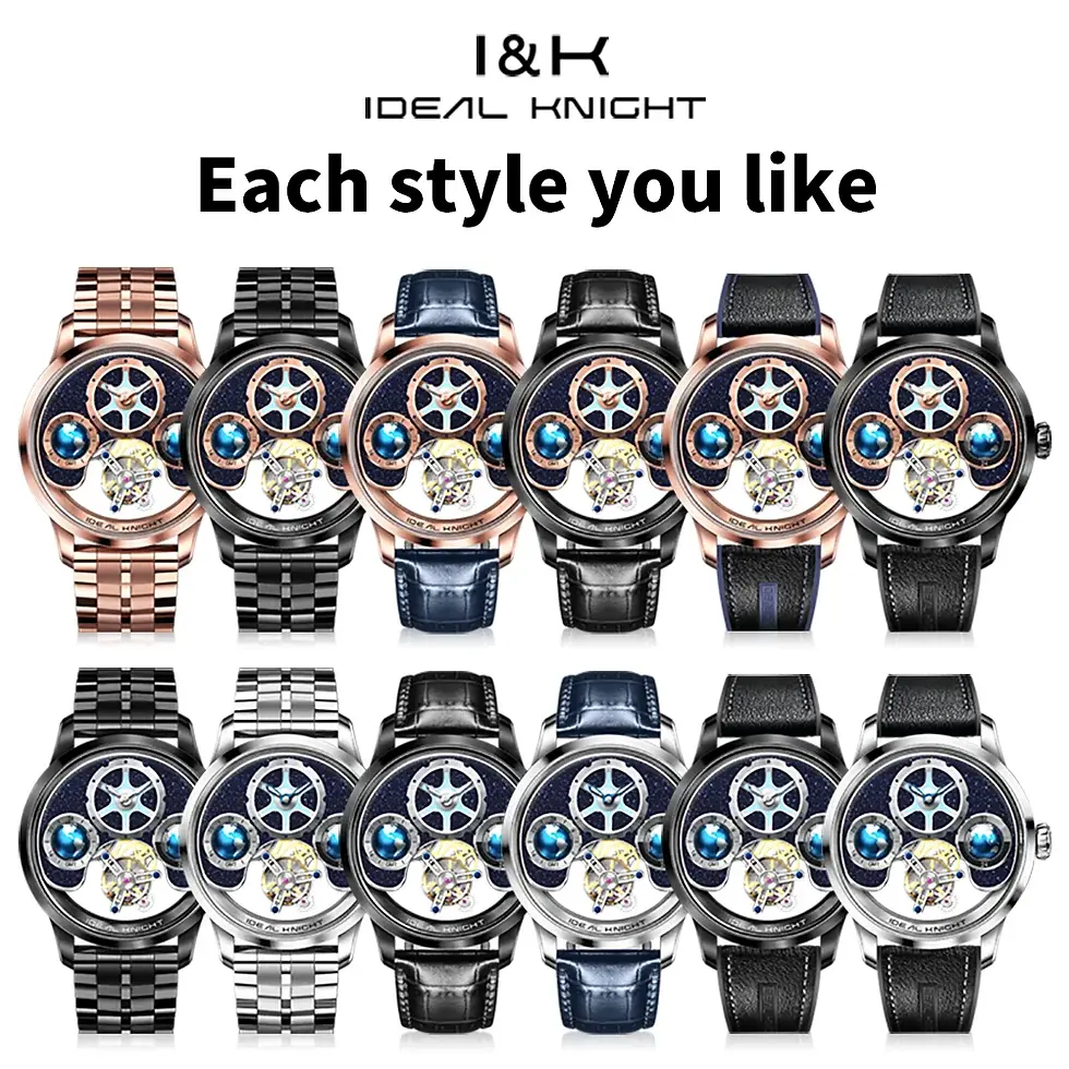 Thumbnail: ideal knight 6805 men's watch turbillen automatic watch