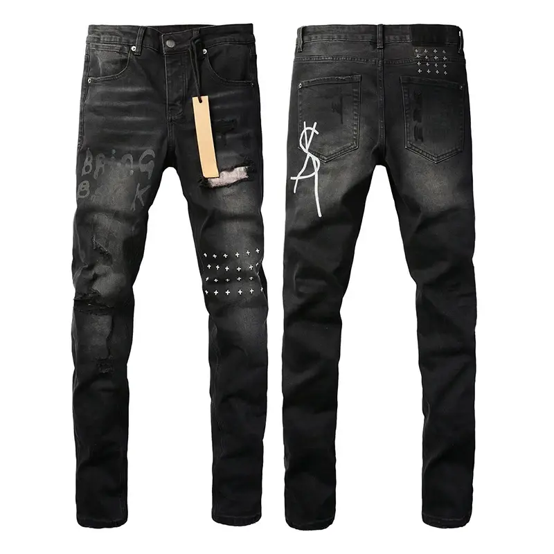 Thumbnail: 2025 New Style Ksubing Top Quality Arrival Designer Brand Ripped Jeans Size M