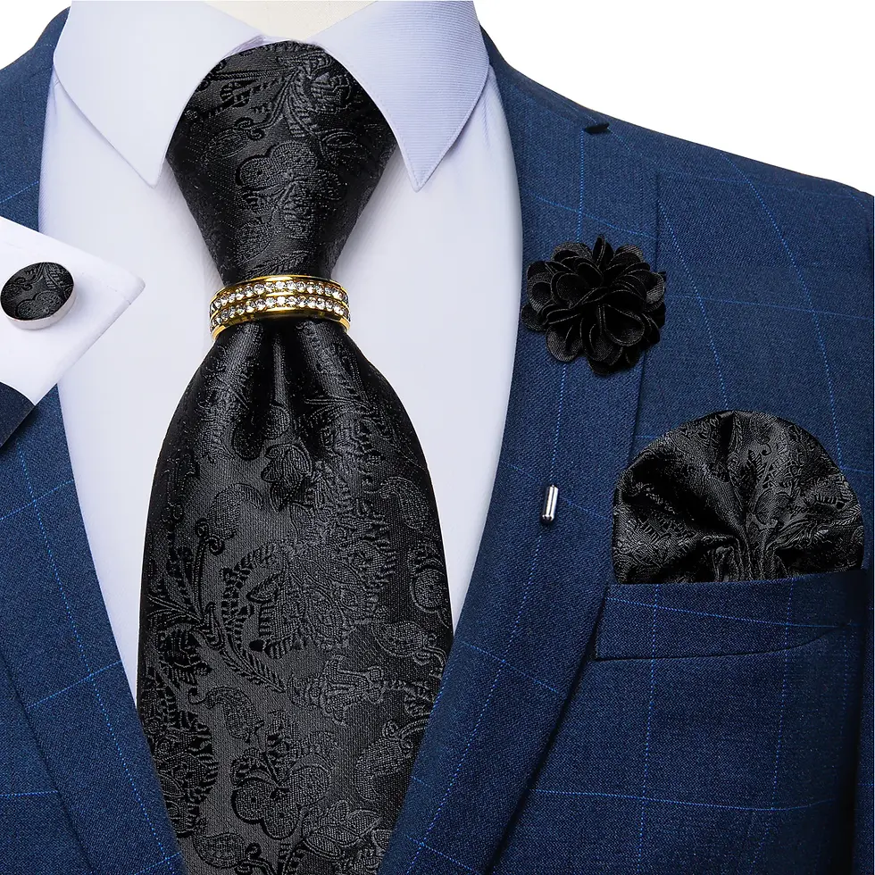 Thumbnail: New Designer Blue Red Paisley Ties for Men
