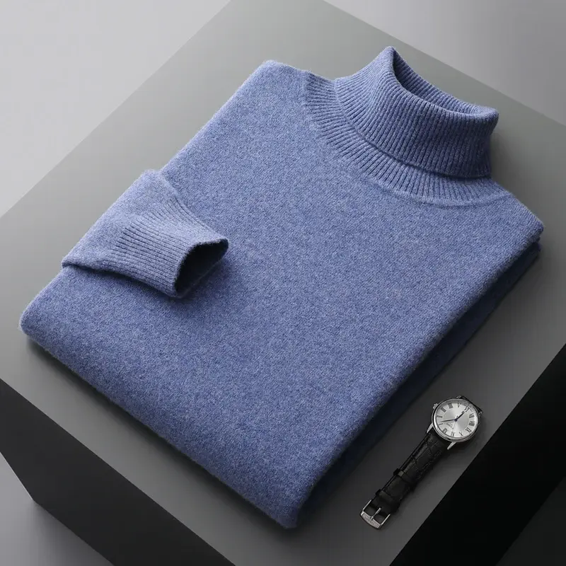 Miniatura: Men's Cozy Wool Turtleneck Pullover Size S