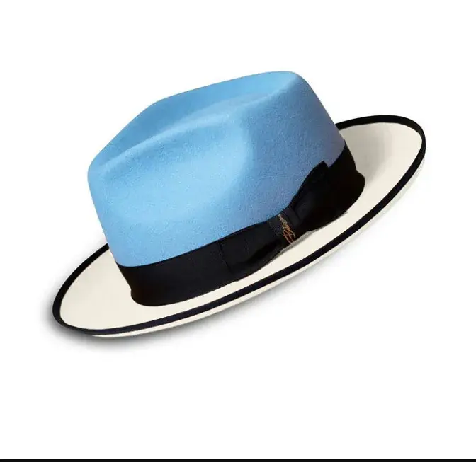 Thumbnail: Unisex Polyester Felt Fedora Hat Adjustable Size Retro Style