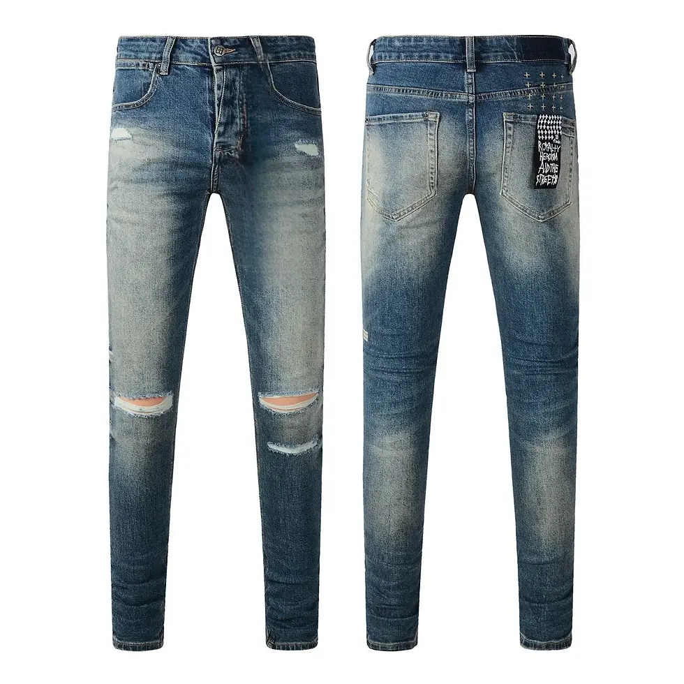 Thumbnail: KSUBI Top Quality Men's Name Brand Original Elastic Fabrics Denim Designer Jeans