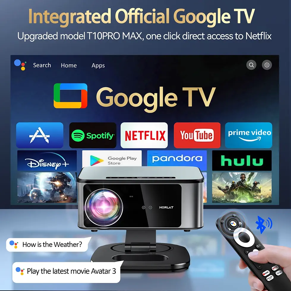 Thumbnail: 2025 HORLAT 45000 Lumens 4K UHD Projector Laser TOF Focus