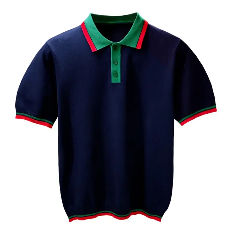 Thumbnail: 2024 Mens Summer Fashion New Casual Polo Shirts Size S