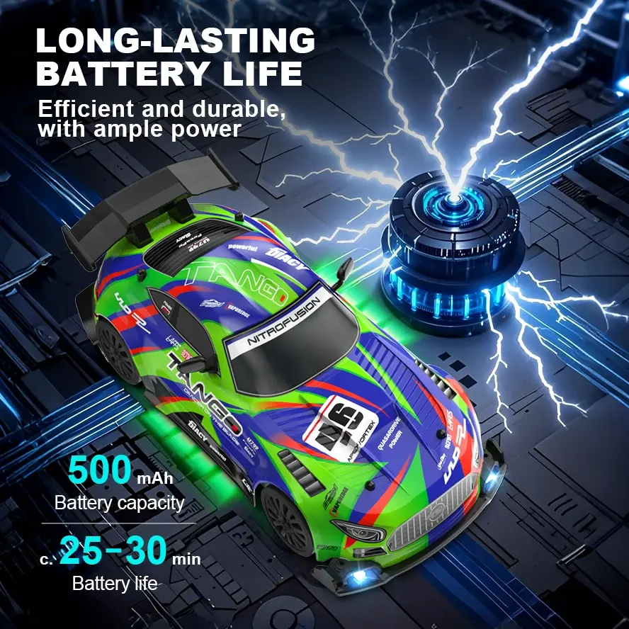 Thumbnail: 4WD RC Drift Car 1:24 2.4GHz Limited Edition - LED Lights Stunt Drift High-Speed
