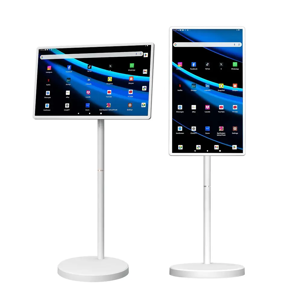 Thumbnail: Hot 32 Inch Android Portable Smart TV With Battery Capacitive Display