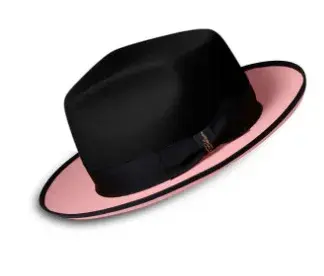 Thumbnail: Unisex Polyester Felt Fedora Hat Adjustable Size Retro Style