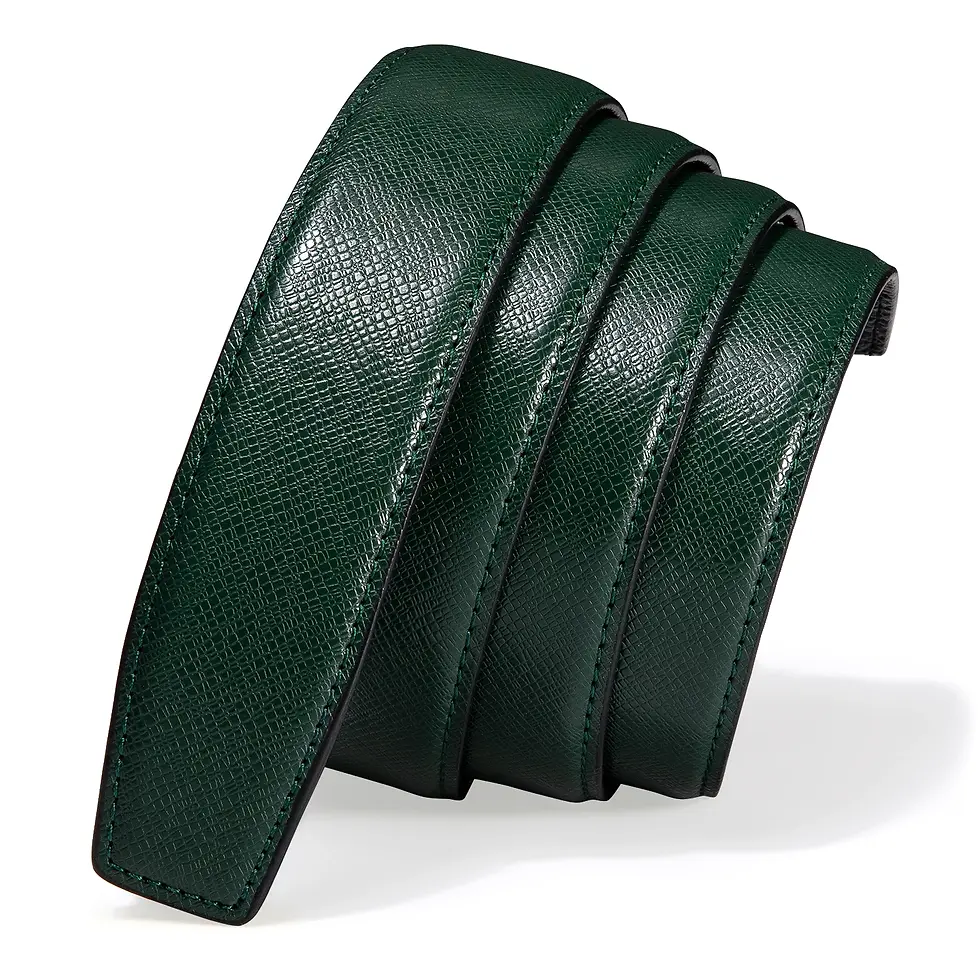 Miniaturbild: 3.5cm Wide Cowskin Genuine Leather Belts for Automatic Buckle