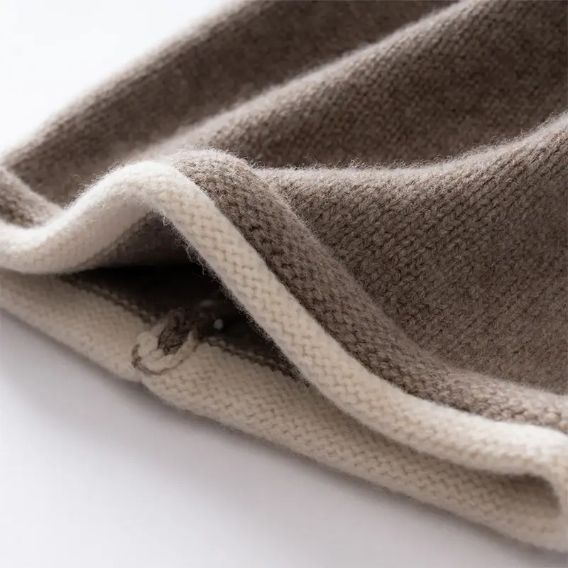 Thumbnail: Double Layer Cuff 100% Wool Beanie Hat for Women Winter Outdoor