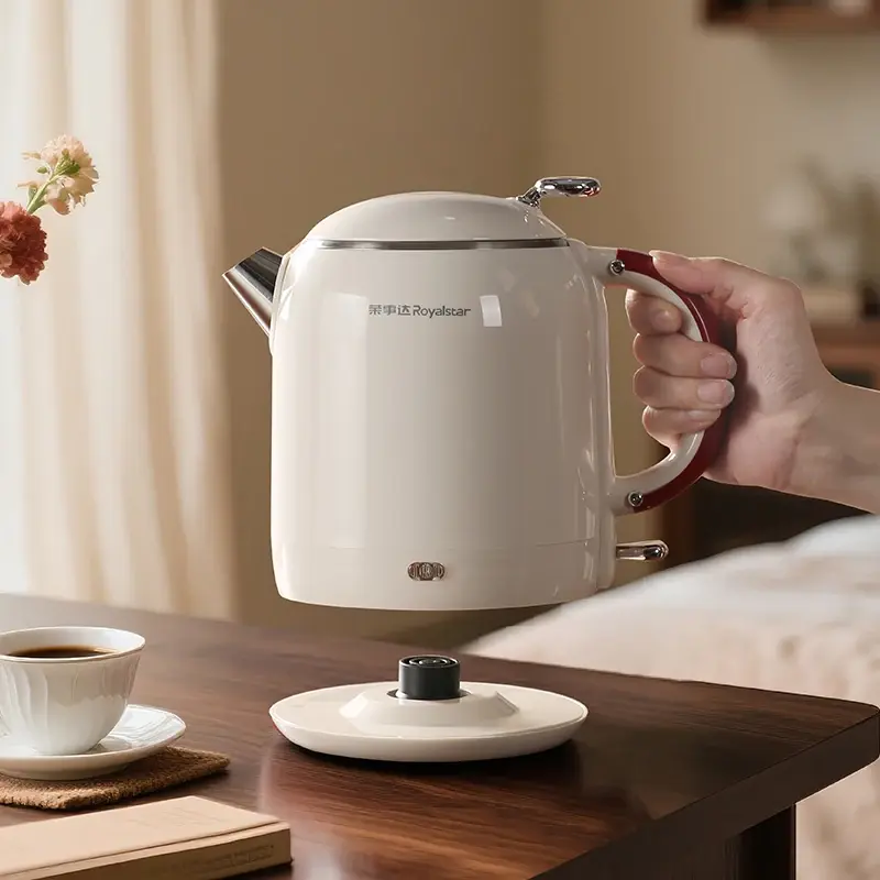 Thumbnail: 1355W Electric Kettle Portable 304 Stainless Steel Quick Boiling Kettle