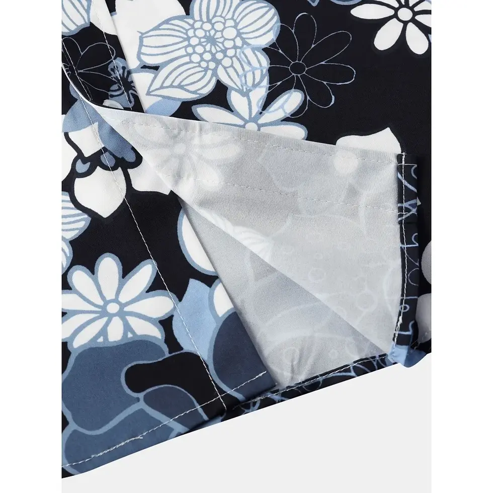 Thumbnail: Men's Hawaiian Styles Shirt 3D Plant Floral Print Beach Flower Men's
