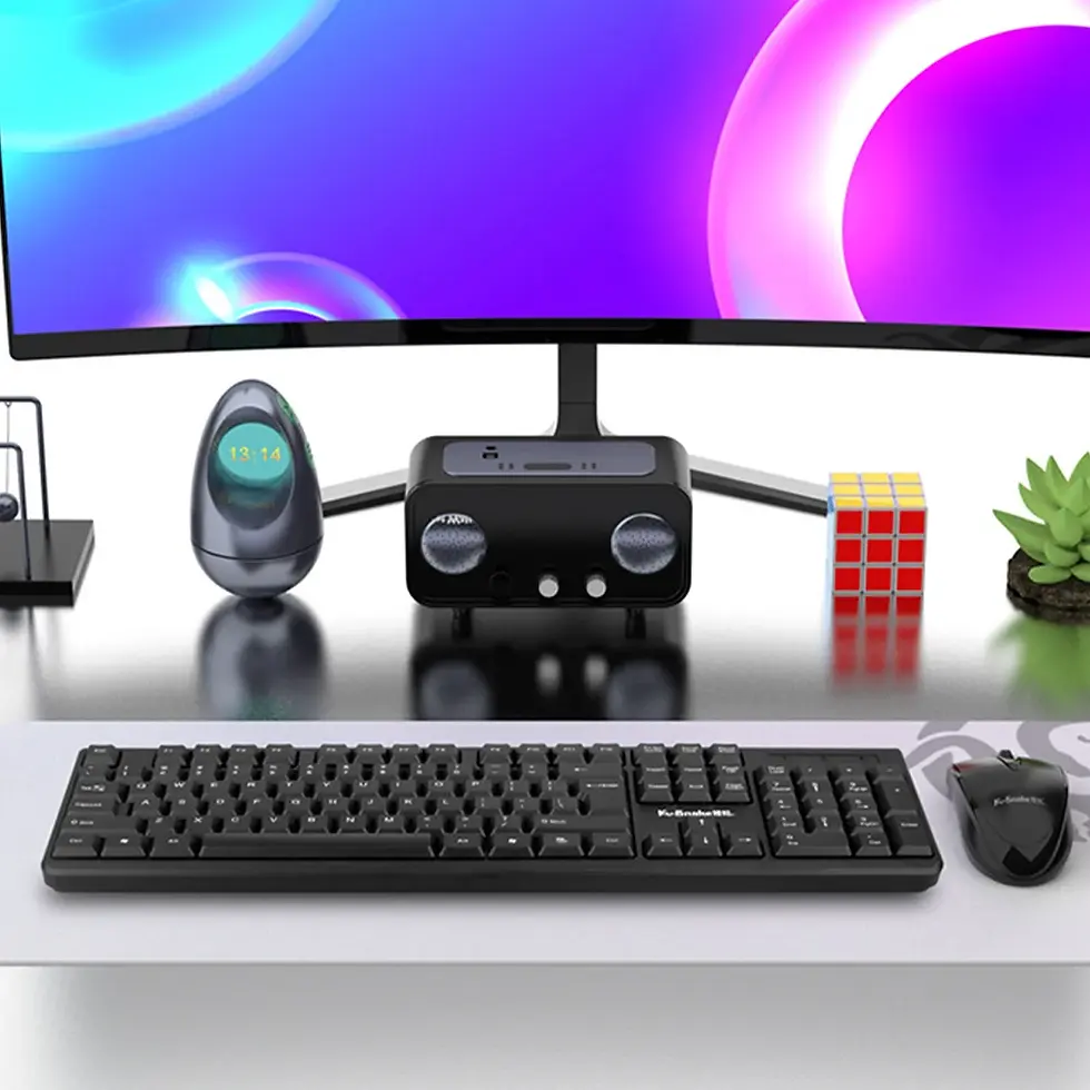 Thumbnail: 1Pcs Wired USB Keyboard and Mouse Set Suitable for Computer Laptop