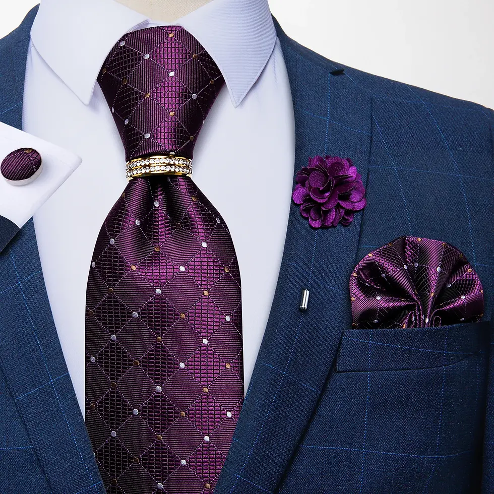 Thumbnail: New Designer Blue Red Paisley Ties for Men