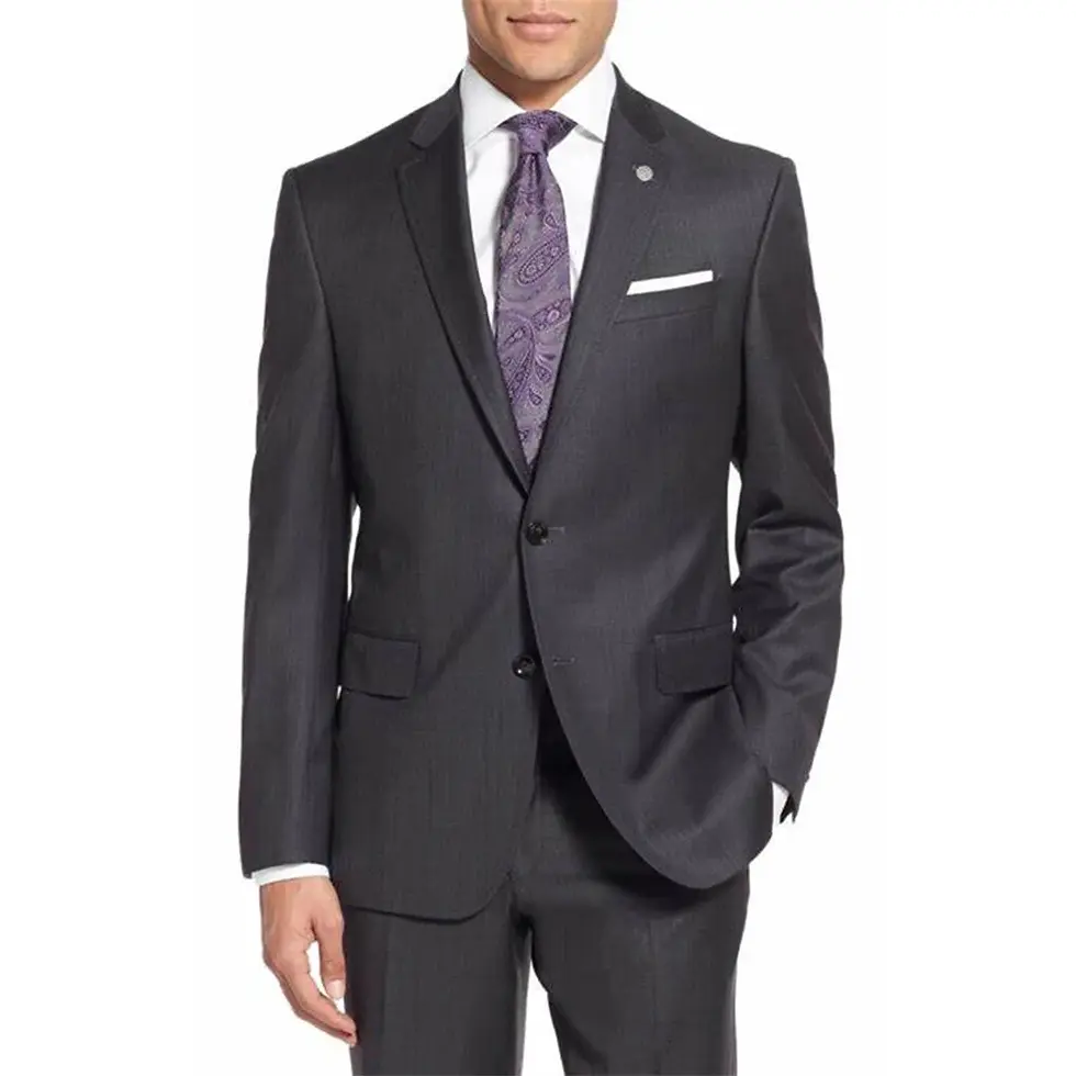 Thumbnail: Luxury Cashmere Silk Wool Super 140 Pure Wool Suits Tailor Made
