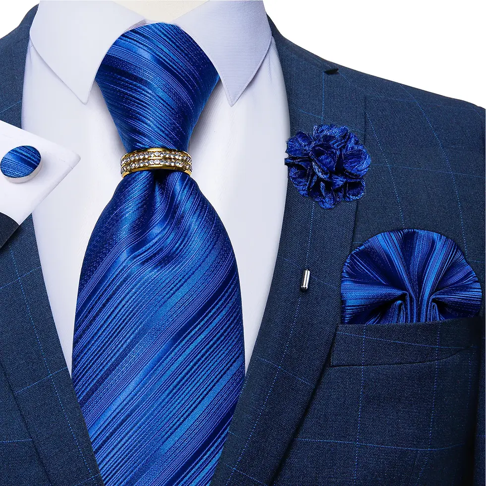 Thumbnail: New Designer Blue Red Paisley Ties for Men
