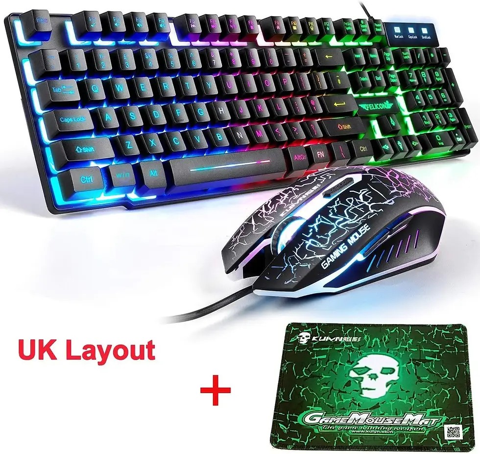 Thumbnail: UK Layout Gaming Keyboard and Mouse Set
