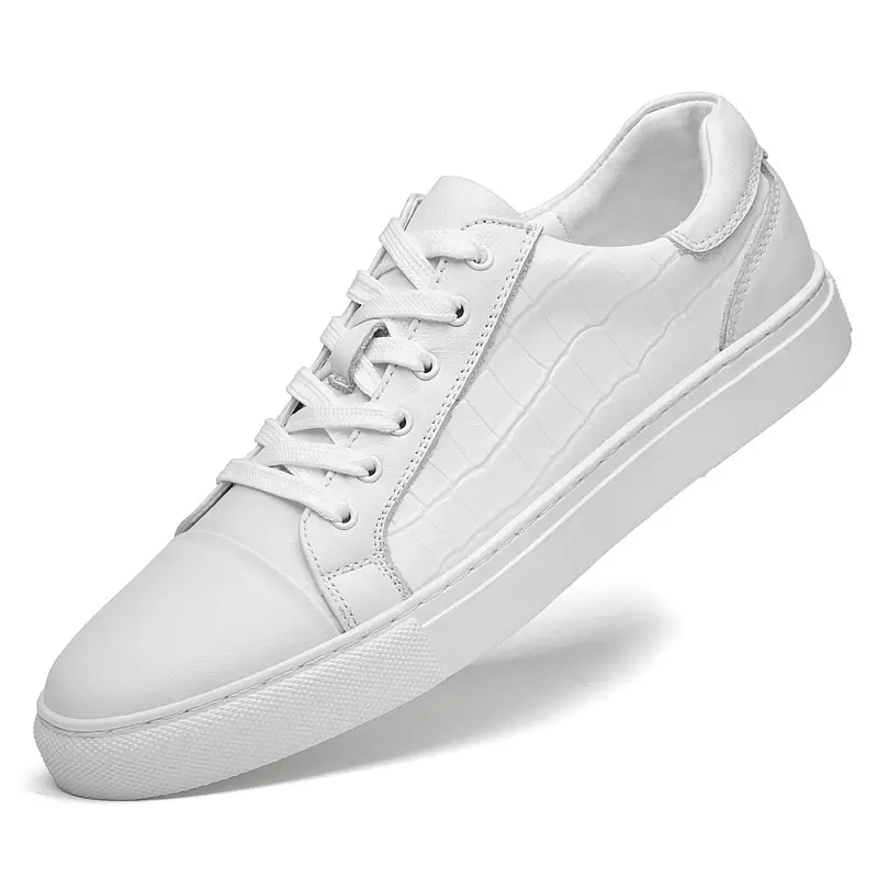 Thumbnail: Men's Sporty Casual Sneakers Genuine Leather Cowhide