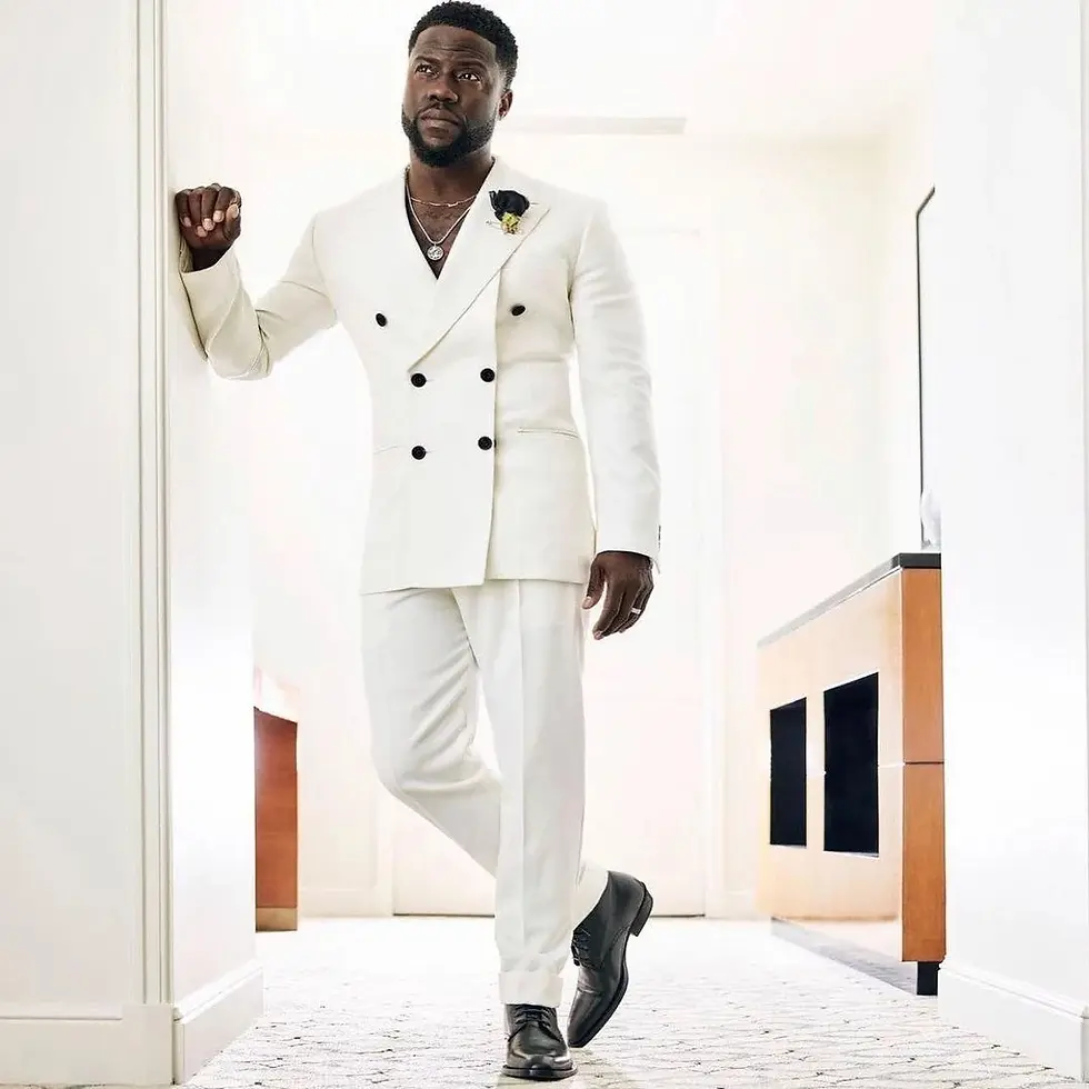 Miniatura: White Double Breasted Men Suits Slim Fit 2 Piece