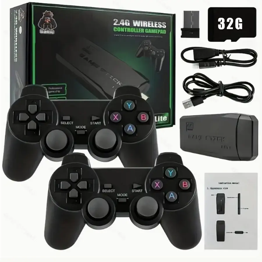 Thumbnail: Basix 2.4G Dual Wireless Video Game Stick Joystick Console Gaming Stick 4k