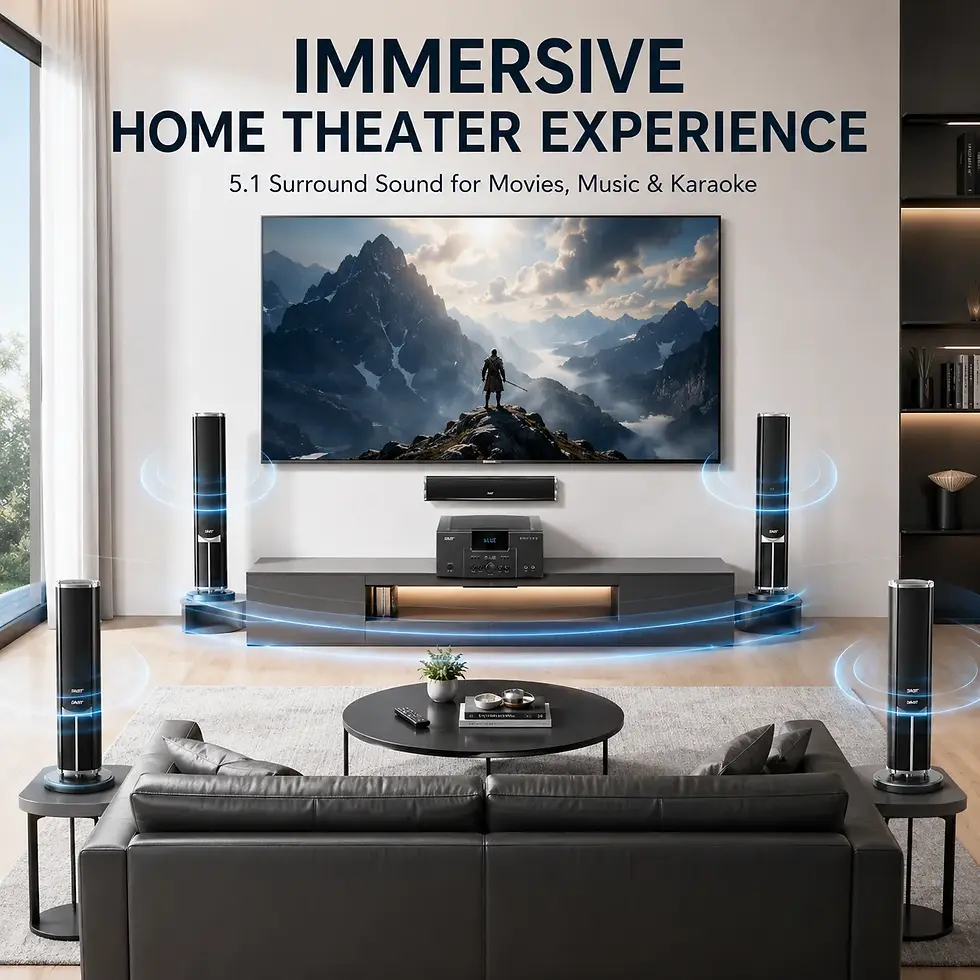 Miniatura: 160W Home Theater Set 4Ω Bluetooth Speaker 8 Inch Subwoofer 5.1 System