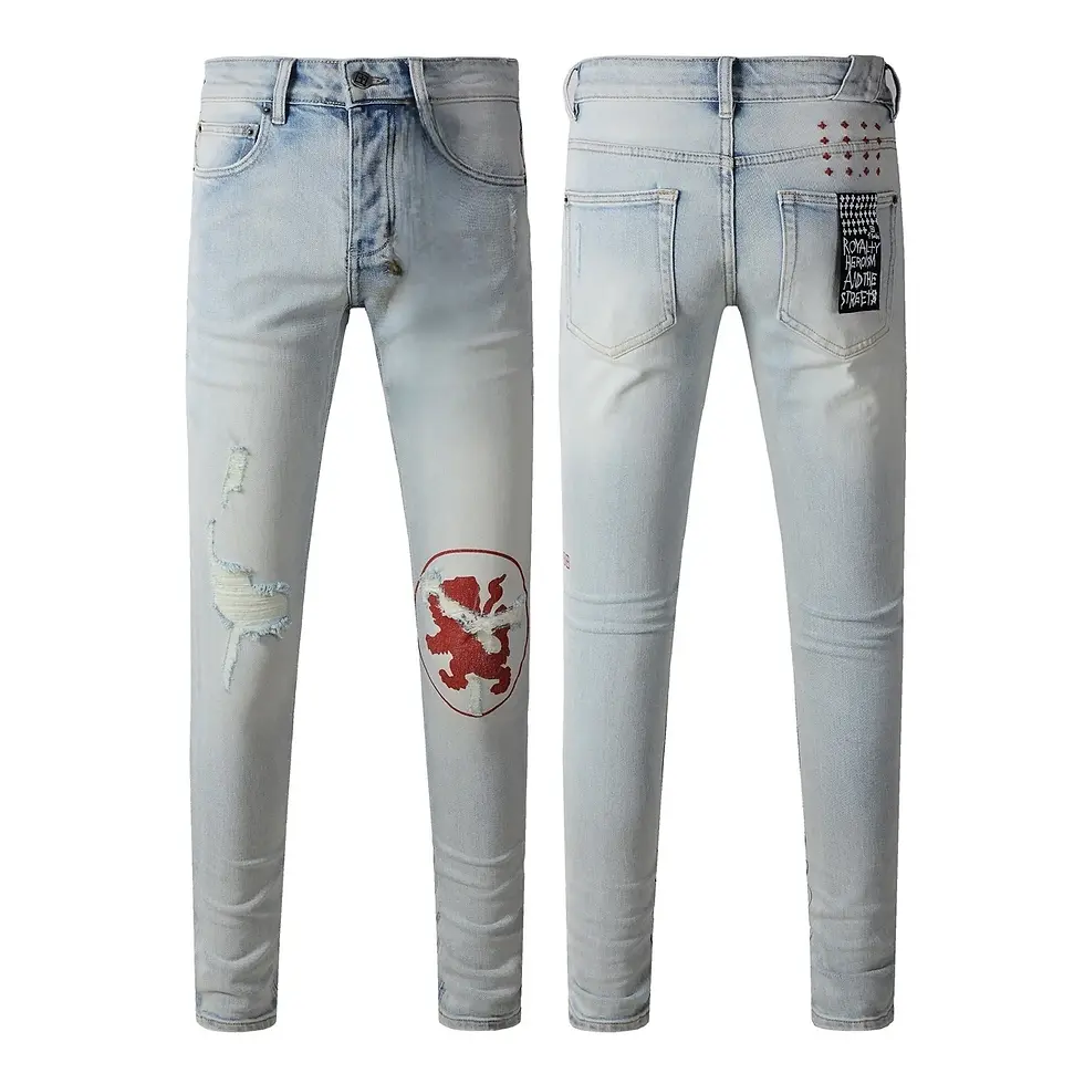 Miniaturbild: KSUBI Top Quality Men's Name Brand Original Elastic Fabrics Denim Designer Jeans