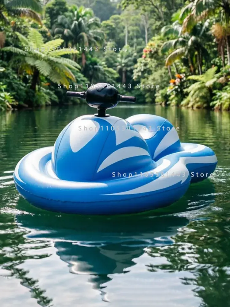 Thumbnail: Fishing Boat Water Park Single Kayak Motorboat Inflatable Boat Electric 