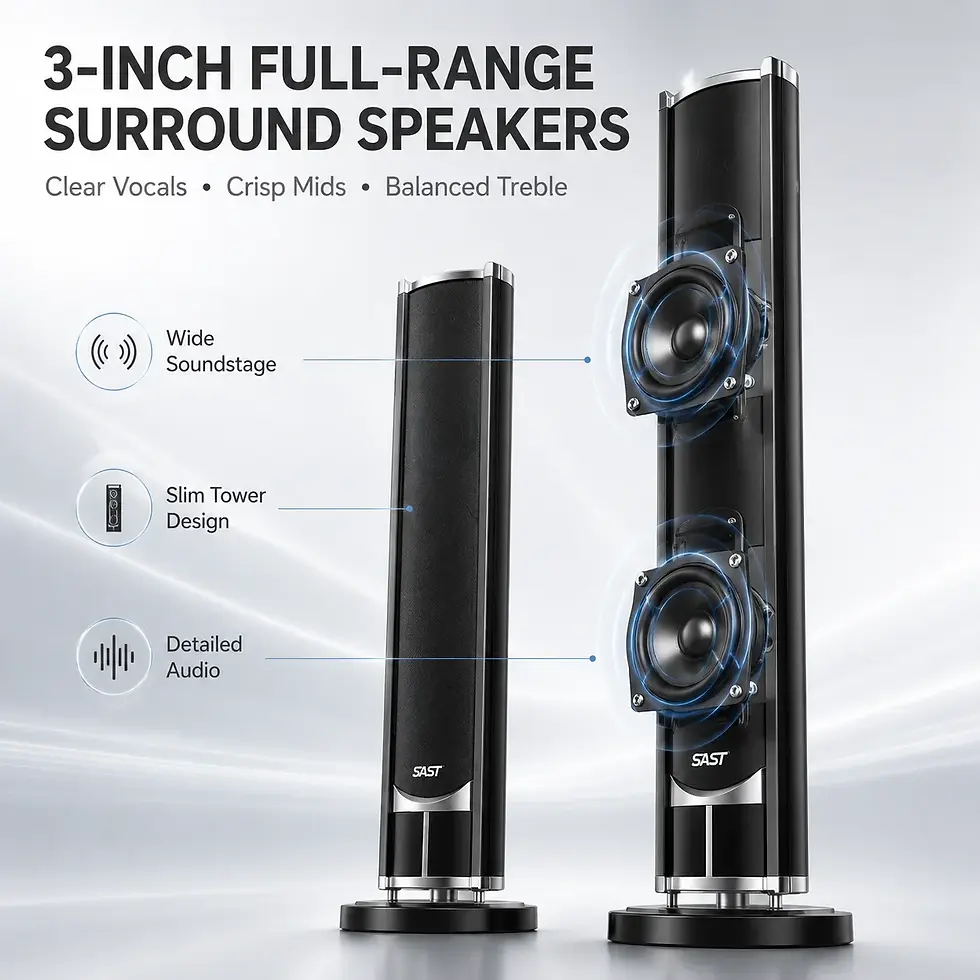Miniatura: 160W Home Theater Set 4Ω Bluetooth Speaker 8 Inch Subwoofer 5.1 System
