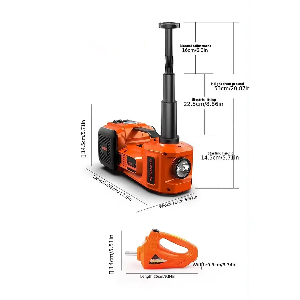 Thumbnail: Electric Hydraulic Car Jack with Air Pump 3-in-1