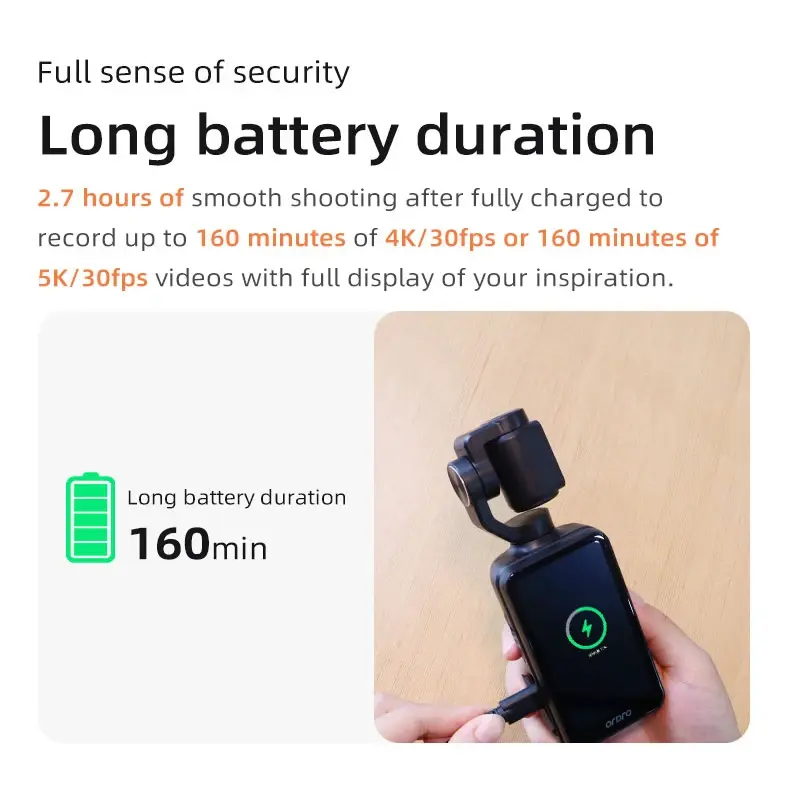 Miniatura: ORDRO M5 4K Pocket Camcorder with 3-Axis Stabilization