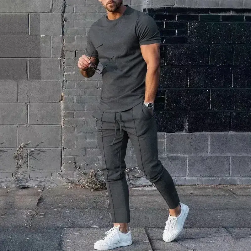 Thumbnail: Custom Men's Summer 2-Piece Thermal Shorts Set