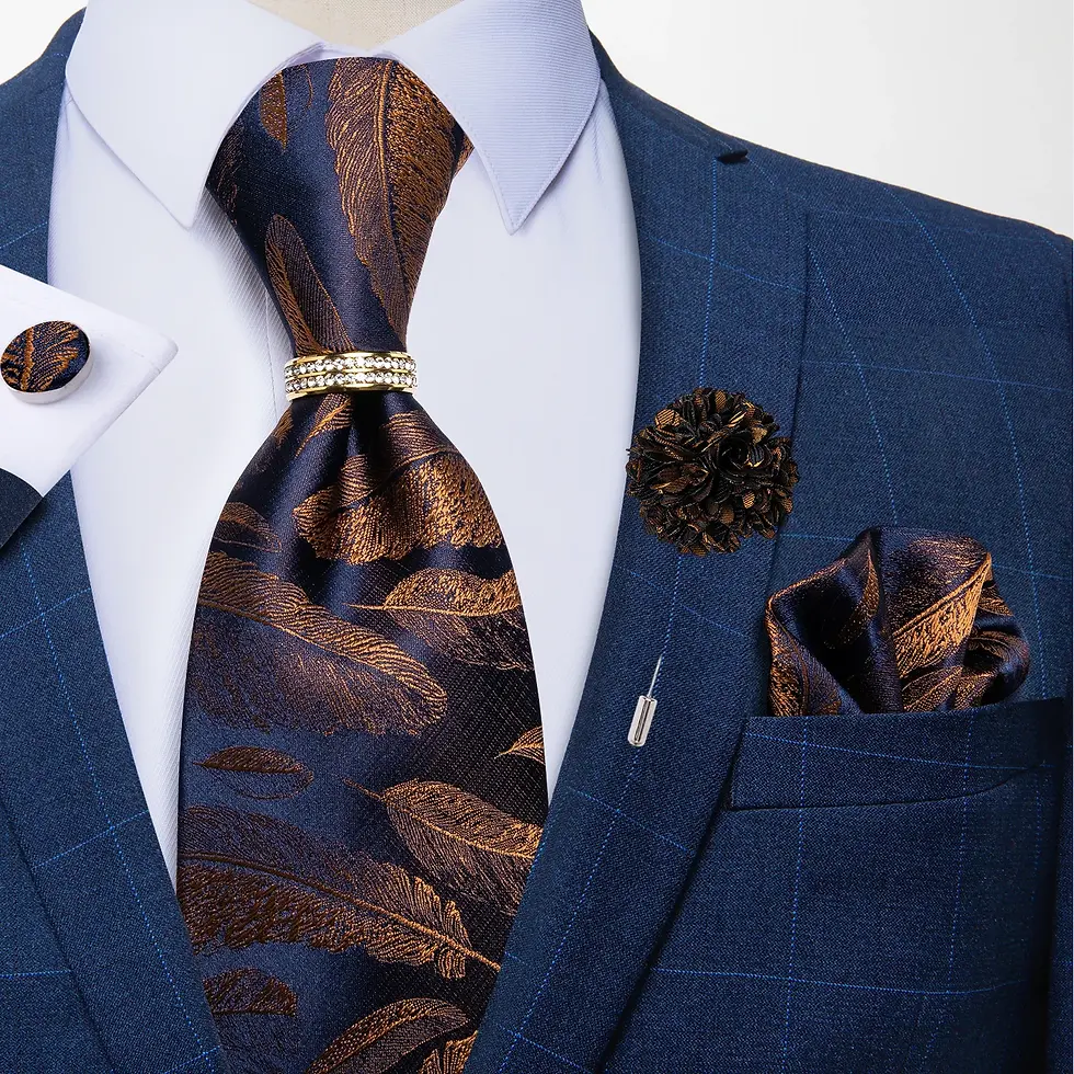 Thumbnail: New Designer Blue Red Paisley Ties for Men