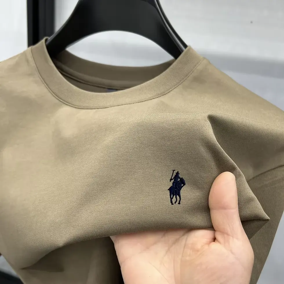 Miniatura: 100% Pure Cotton Short Sleeve Round Neck Men's T-shirt SizeL
