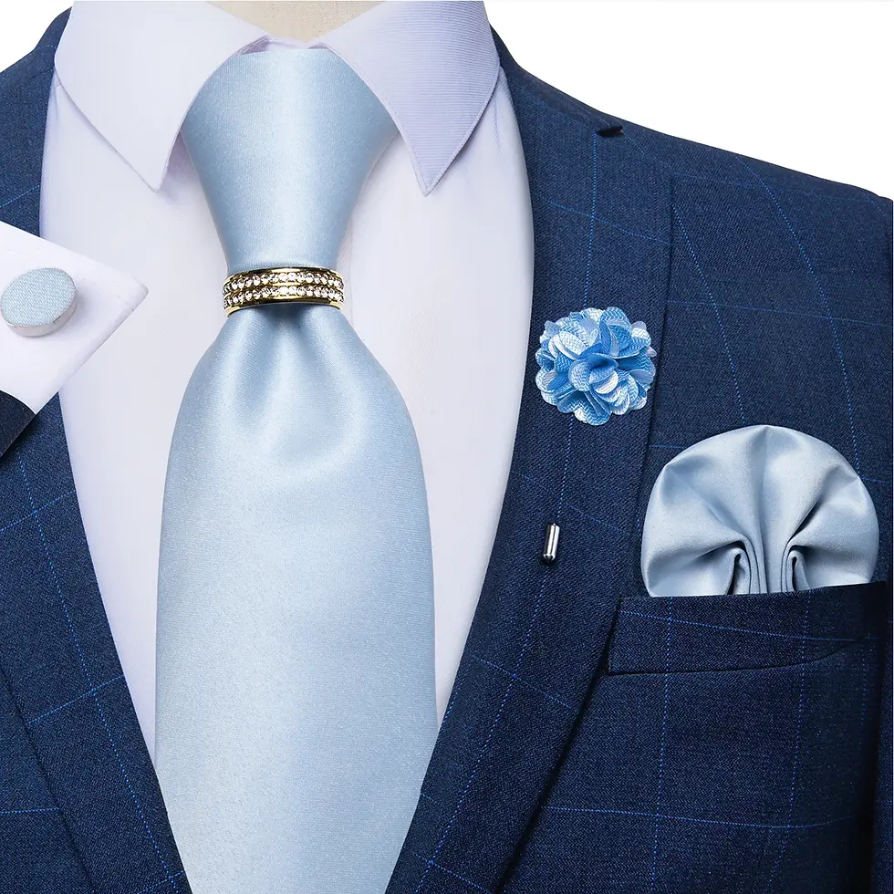 Thumbnail: New Designer Blue Red Paisley Ties for Men