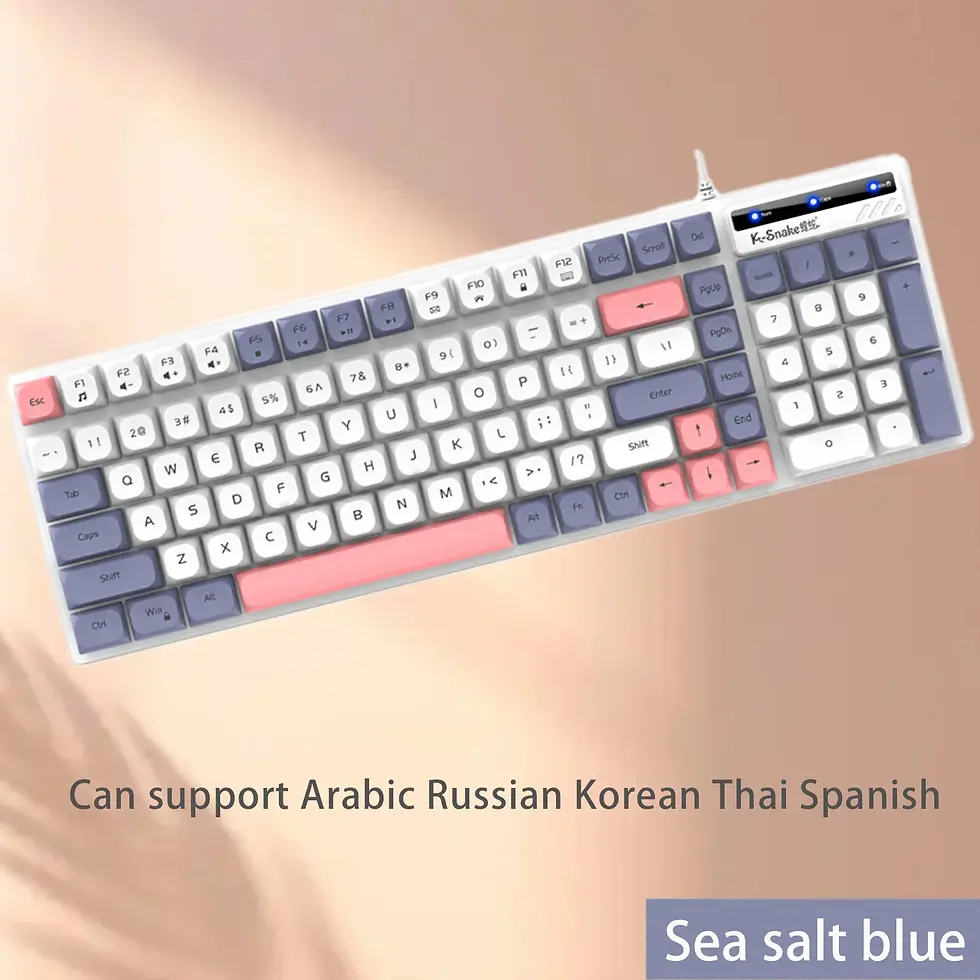 Thumbnail: K-Snake KM100 Wired Fashion Keyboard and Mouse Set USB