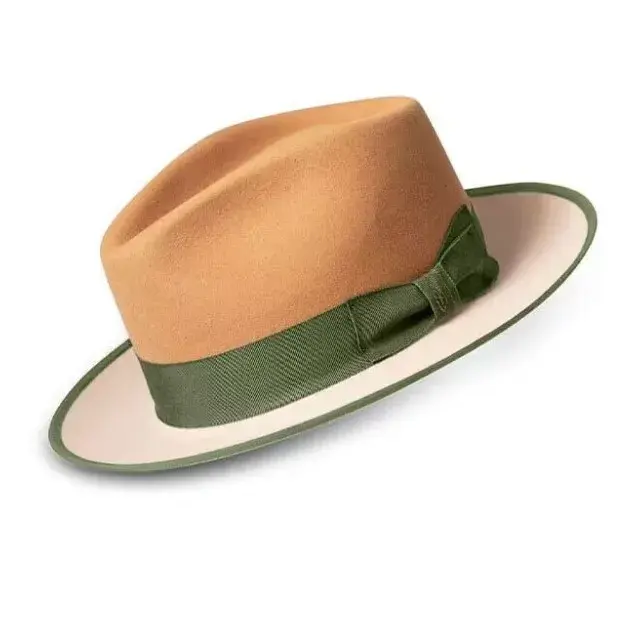 Miniatura: Unisex Polyester Felt Fedora Hat Adjustable Size Retro Style