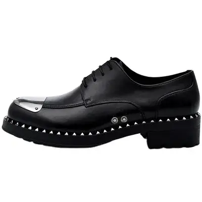 Thumbnail: British Fashion Trend Men Genuine Leather Casual Shoes Platform