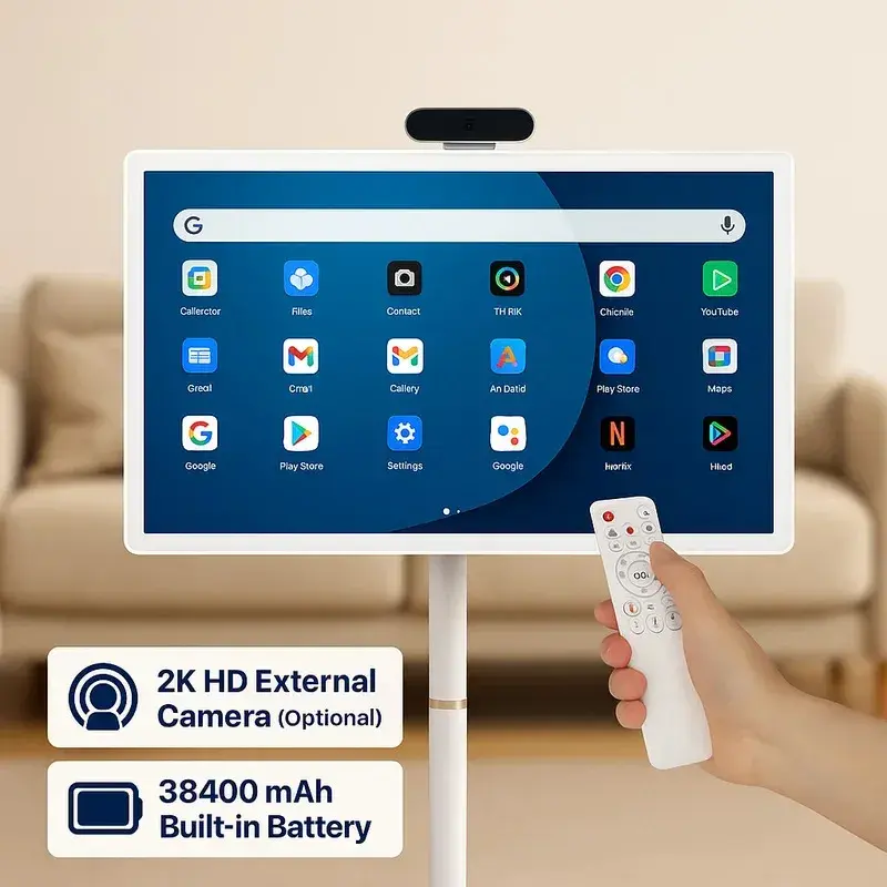 Miniatura: Android 15 Smart TV, 6G+128G Floor Stand Tablet With Remote Controller 32 inch