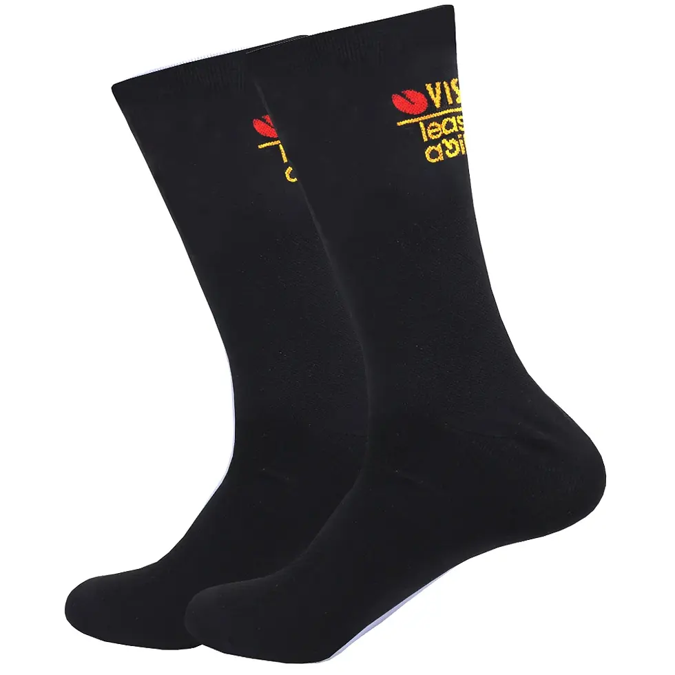 Thumbnail: New White UAE 2027 FDJ Cycling Socks Non Slip Soccer Socks