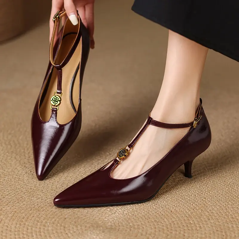 2025 Spring Women Pumps Women Shoes Pointed Toe Thin High Heels