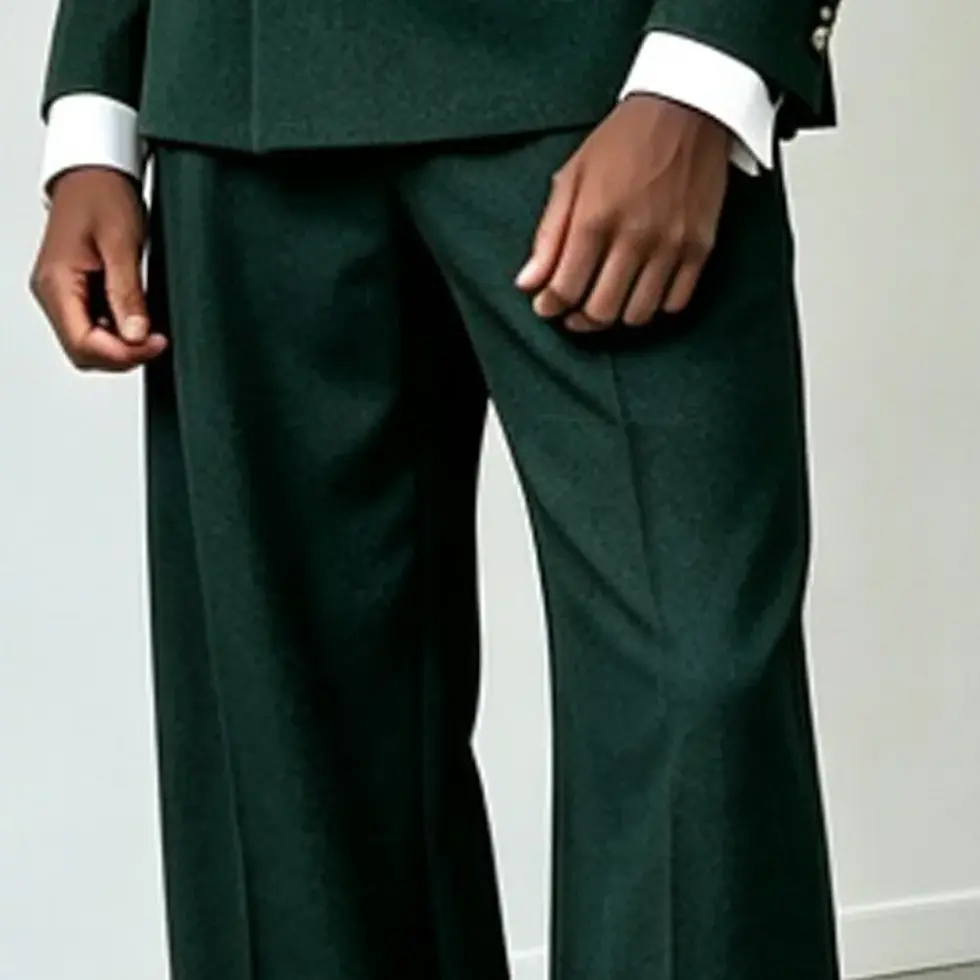 Pikkukuva: Double Breasted Wide Pants Men Suit Set Separates 2 Pieces
