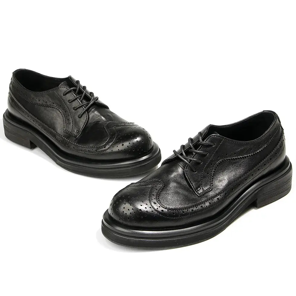 Miniatura: Italian Leisure Leather Men's Dress Shoes Luxury Brand Size 43