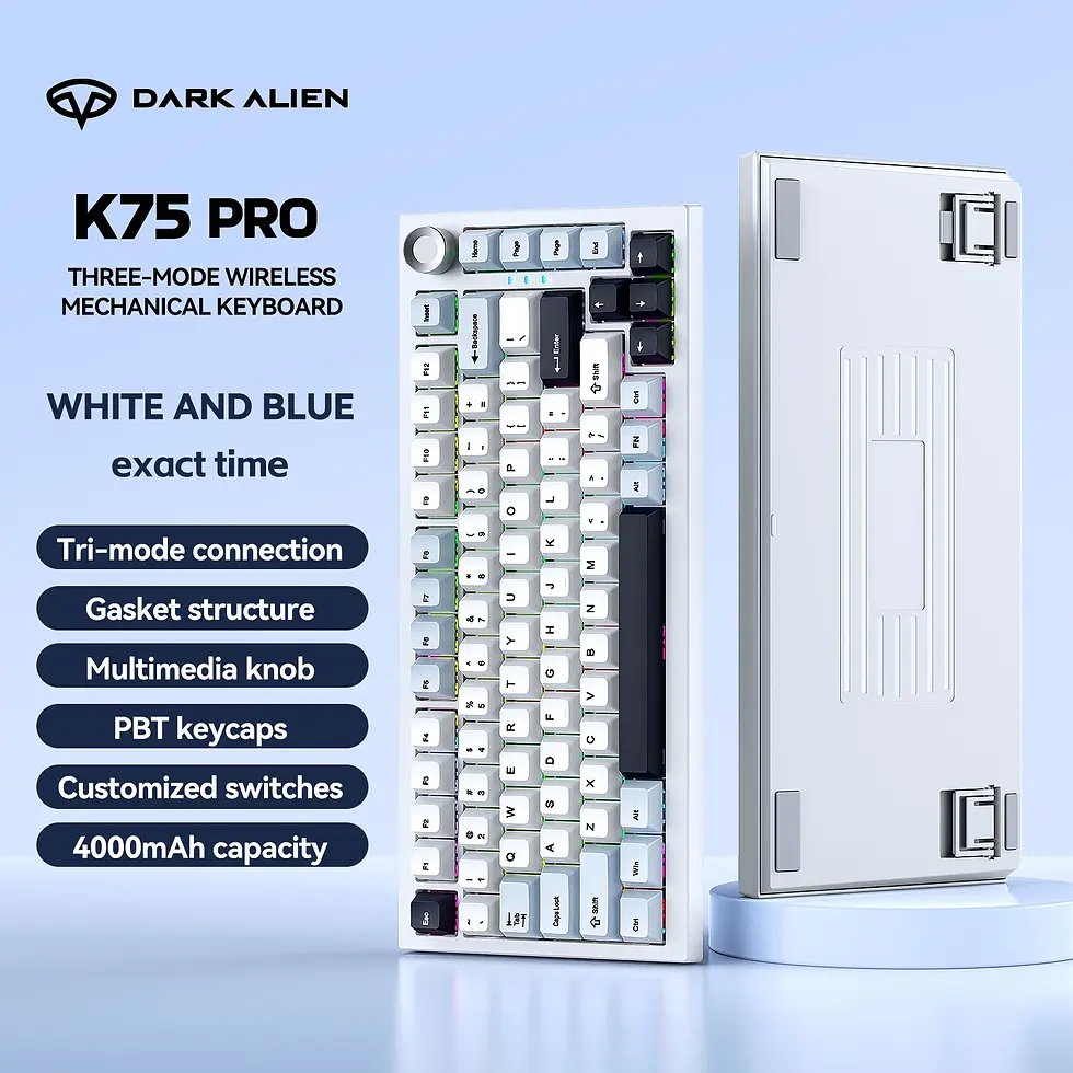 Thumbnail: Dark Alien K75 PRO 4000mAh Durable Gaming Keyboard with 75 keys